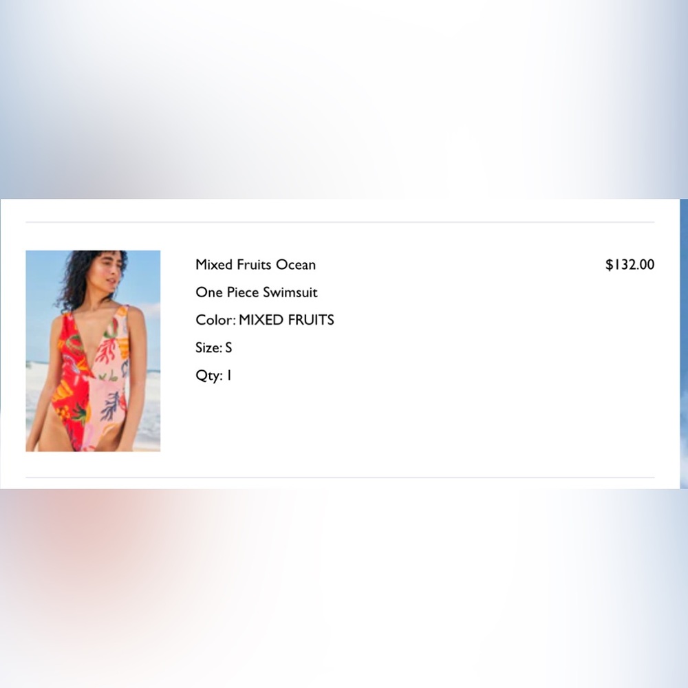 Farm rio mixed fruits swimsuit
